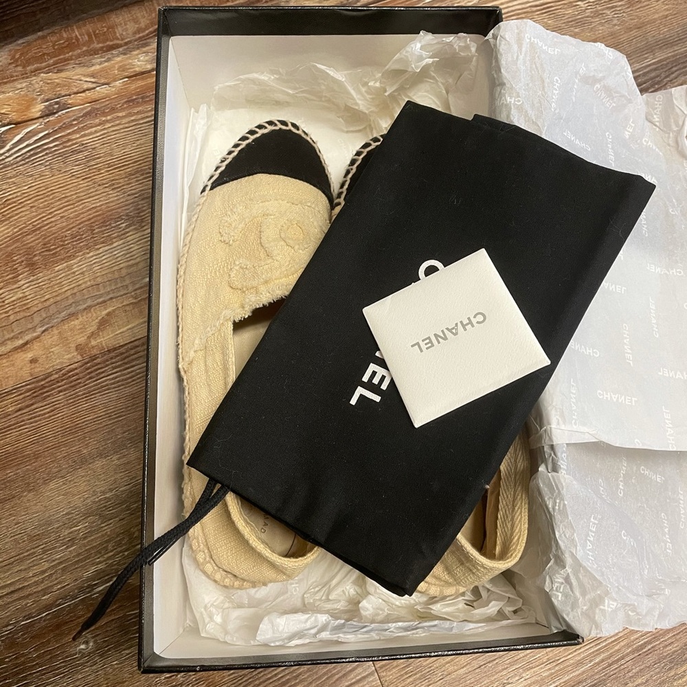 Chanel Espadrilles in Beige&Black